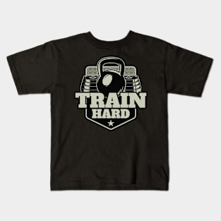 Train Hard: Elevate Your Workouts with Intense Training Sessions Kids T-Shirt